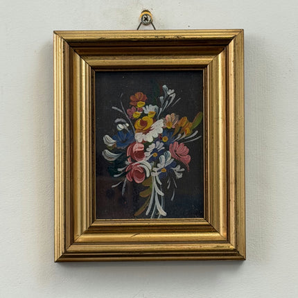 Elegant Floral Still Life Oil Painting "Floral Bouquet" Detailed Small Artwork Holland Art Shop