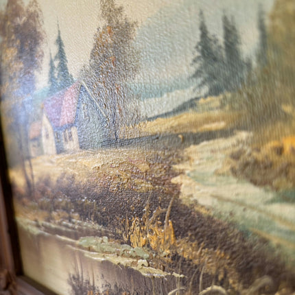Rustic Landscape Oil Painting "Country House" Detailed Art Holland Art Shop