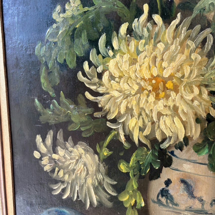 Traditional Flowery Still Life Oil Painting "Flower Vase" Handcrafted Large Art Holland Art Shop