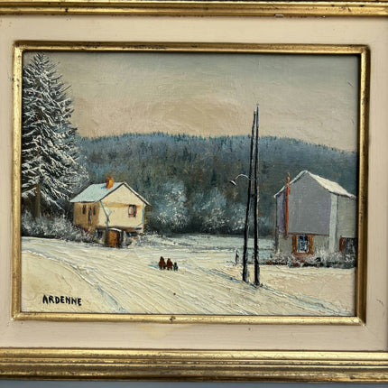 Classic Winter Landscape Oil Painting "Framed Painting" Vintage Art Holland Art Shop