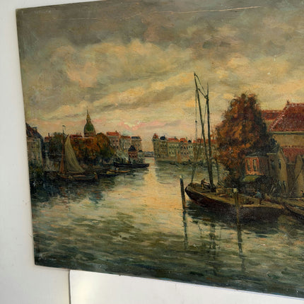 Timeless Harbor Scene Oil Painting "Sailing Boat" Detailed Art Holland Art Shop