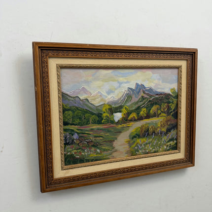 Refined Landscape Oil Painting "Mountain Peaks" Rustic Art Holland Art Shop