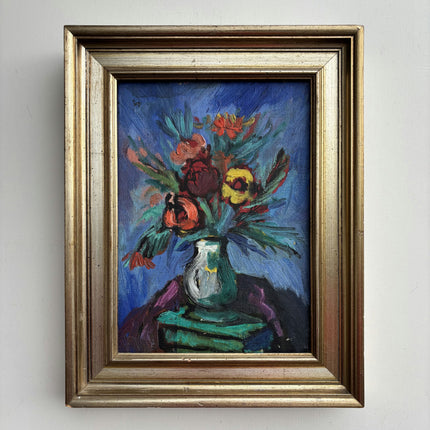 Elegant Floral Still Life Oil Painting "Flower Vase" Detailed Artwork Holland Art Shop