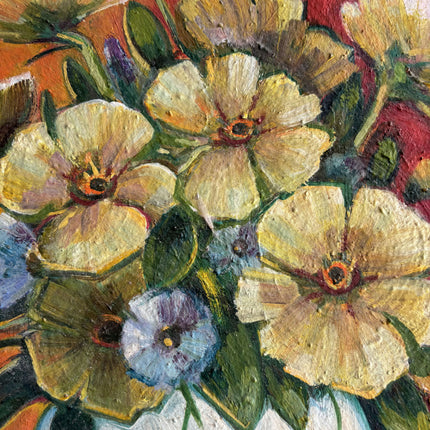 Elegant Floral Still Life Oil Painting "Flower Vase" Handcrafted Art Holland Art Shop