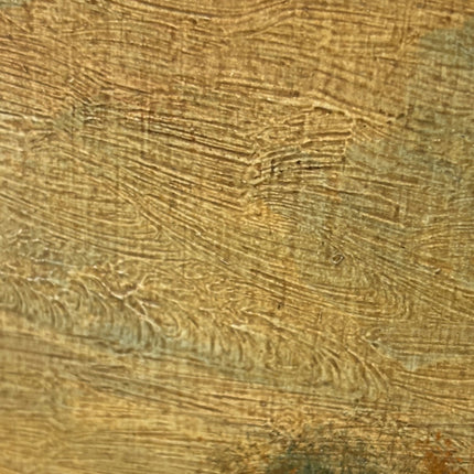 19th Century Antique Landscape Oil Painting "Wooden Board" Small Artwork Holland Art Shop