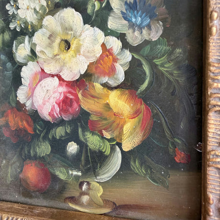 Original Floral Still Life Oil Painting "Flower Bouquet" Small Artwork Holland Art Shop