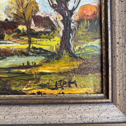Expressive Landscape Oil Painting "Framed Painting" Elegant Small Artwork Holland Art Shop