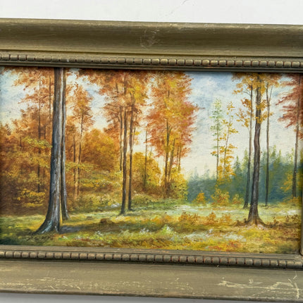 Original Landscape Oil Painting "Autumn Trees" Traditional Artwork Holland Art Shop