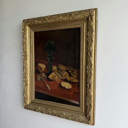 Antique Still Life Oil Painting "Green Goblet" Expressive Art Holland Art Shop