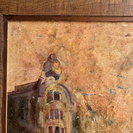 Classic Cityscape Oil Painting "Bell Tower" Detailed Art Holland Art Shop