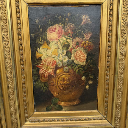 19th Century Antique Still Life Oil Painting "Gilded Frame" Artwork Holland Art Shop