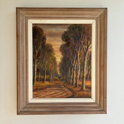Timeless Landscape Oil Painting "Row Of Trees" Original Artwork Holland Art Shop
