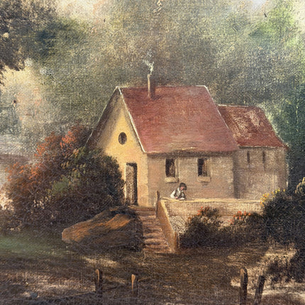 19th Century Antique Landscape Oil Painting "Framed Painting" Art Holland Art Shop