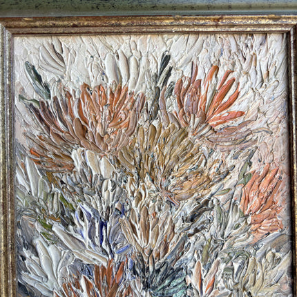 Expressive Floral Still Life Oil Painting "Framed Bouquet" Detailed Artwork Holland Art Shop