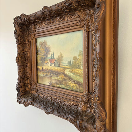 Rustic Landscape Oil Painting "Country House" Detailed Art Holland Art Shop