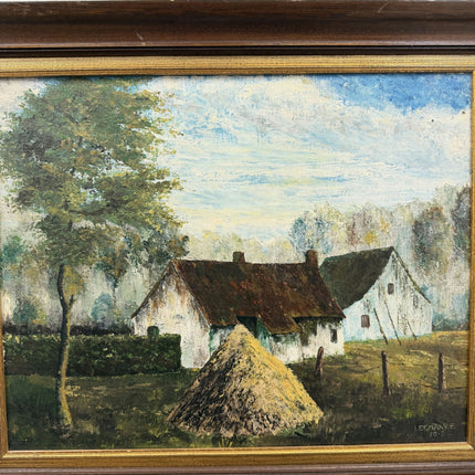 Timeless Farm Oil Painting "Haystack Scene" Expressive Art Holland Art Shop