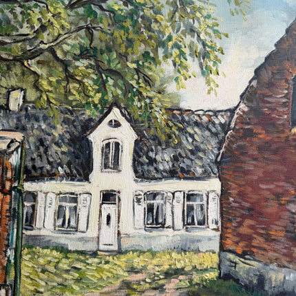 Handcrafted Landscape Oil Painting "Old Tree" Rustic Large Artwork Holland Art Shop