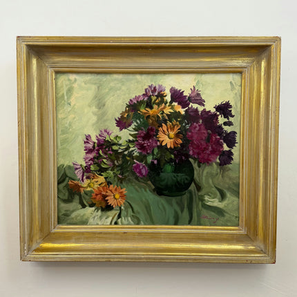 Rustic Floral Still Life Oil Painting "Flower Bouquet" Traditional Large Art Holland Art Shop