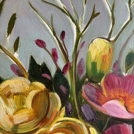 Vintage Floral Still Life Oil Painting "Flower Bouquet" Timeless Art Holland Art Shop