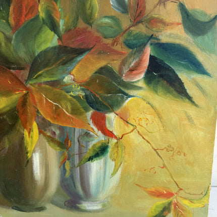 Vintage Still Life Oil Painting "Flowering Vase" Elegant Art Holland Art Shop