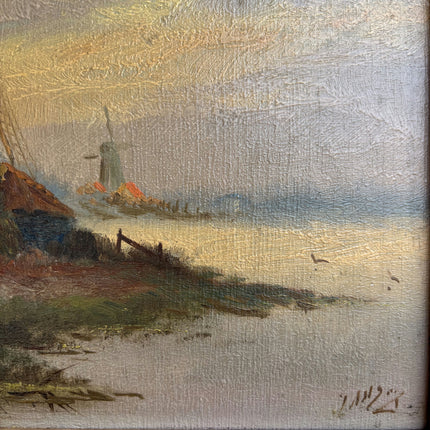 Timeless Landscape Oil Painting "Wooden Frame" Elegant Art Holland Art Shop