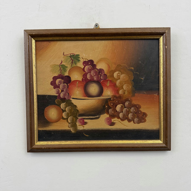 Expressive Still Life Oil Painting "Fruit Bowl" Timeless Small Artwork Holland Art Shop