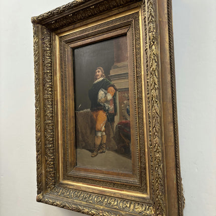 19th Century Antique Portrait Oil Painting "Seated Man" Art Holland Art Shop