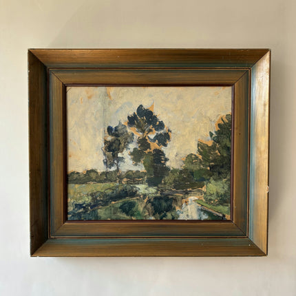 Handcrafted Interior Oil Painting "Framed Painting" Expressive Small Art Holland Art Shop