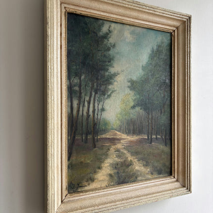 Traditional Landscape Oil Painting "Wooden Path" Refined Art Holland Art Shop