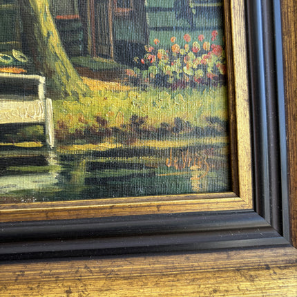 Vintage Farm Oil Painting "Framed Painting" Elegant Dutch Artwork Holland Art Shop