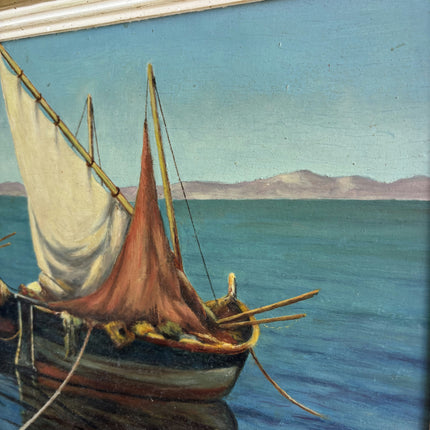 Traditional Seascape Oil Painting "Sailboat Group" Refined Art Holland Art Shop