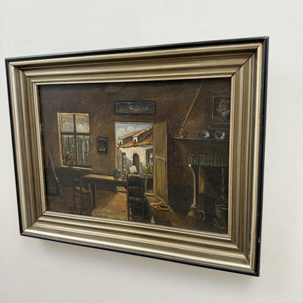 Traditional Interior Oil Painting "Old Woman" Original Artwork Holland Art Shop
