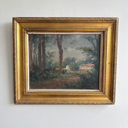 Classic Landscape Oil Painting "Gilded Frame" Timeless Small Art Holland Art Shop