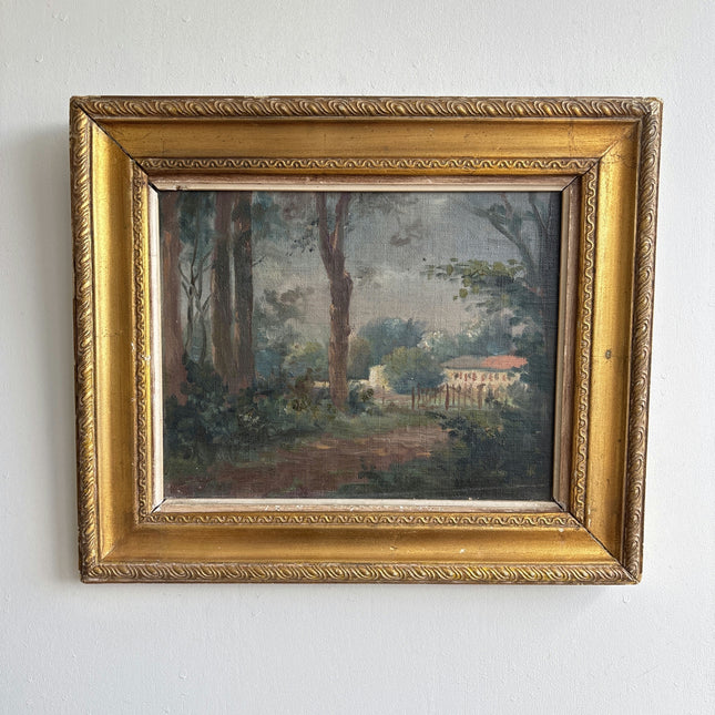 Classic Landscape Oil Painting "Gilded Frame" Timeless Small Art Holland Art Shop