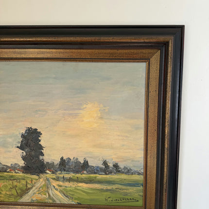 Impressionistic Oil Painting Landscape "Fields" Fine Large Sized Artwork Holland Art Shop