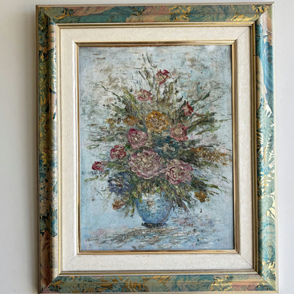 Expressive Floral Still Life Oil Painting "Flower Bouquet" Traditional Artwork Holland Art Shop