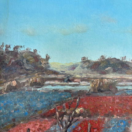 Traditional Landscape Oil Painting "Framed Painting" Authentic Small Artwork Holland Art Shop