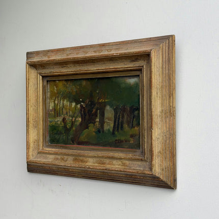 Auguste Pointelin (1839–1933) French Woodland Landscape Antique Oil Painting Holland Art Shop