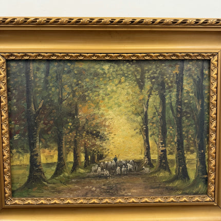 Handcrafted Landscape Oil Painting "Forest Path" Expressive Artwork Holland Art Shop