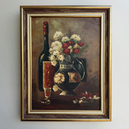 Handcrafted Floral Still Life Oil Painting "Flower Vase" Refined Art Holland Art Shop