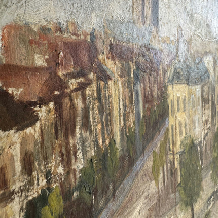 Refined Landscape Oil Painting "City Street" Traditional Art Holland Art Shop