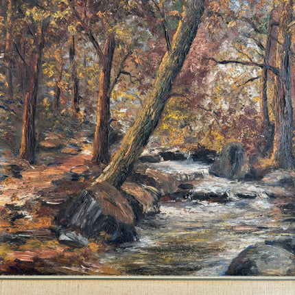 Classic Landscape Oil Painting "Autumn Trees" Expressive Artwork Holland Art Shop