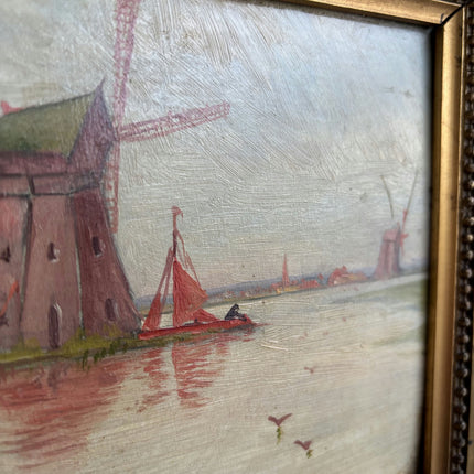 Refined Landscape Oil Painting "Ornate Frame" Timeless Small Art Holland Art Shop