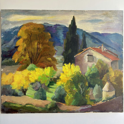 Elegant Scenery Oil Painting "Cypress Tree" Expressive Art Holland Art Shop