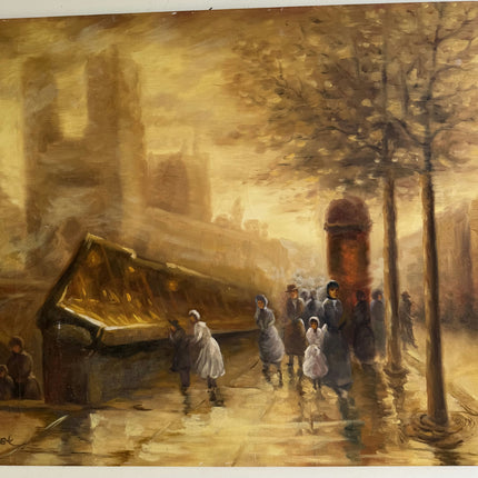 Timeless Cityscape Oil Painting "Group Of Women" Classic Art Holland Art Shop