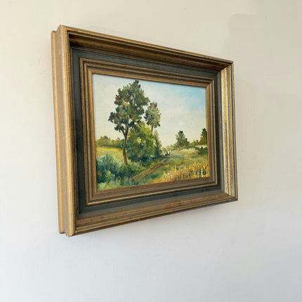 Refined Landscape Oil Painting "Framed Painting" Authentic Small Art Holland Art Shop
