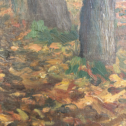 Traditional Landscape Oil Painting "Tree Avenue" Vintage Art Holland Art Shop