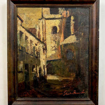 Timeless Cityscape Oil Painting "Framed Painting" Detailed Belgique Art Holland Art Shop