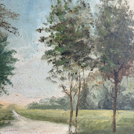 Expressive Landscape Oil Painting "Grazing Cow" Detailed Small Art Holland Art Shop