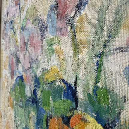 Authentic Flowery Still Life Oil Painting "Flower Bouquet" Rustic France Artwork Holland Art Shop
